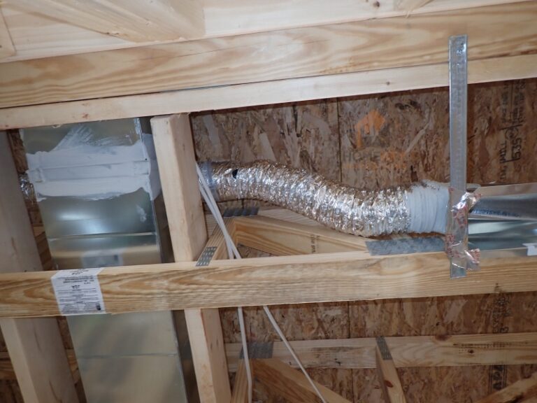 hole / damage observed in HVAC ductwork