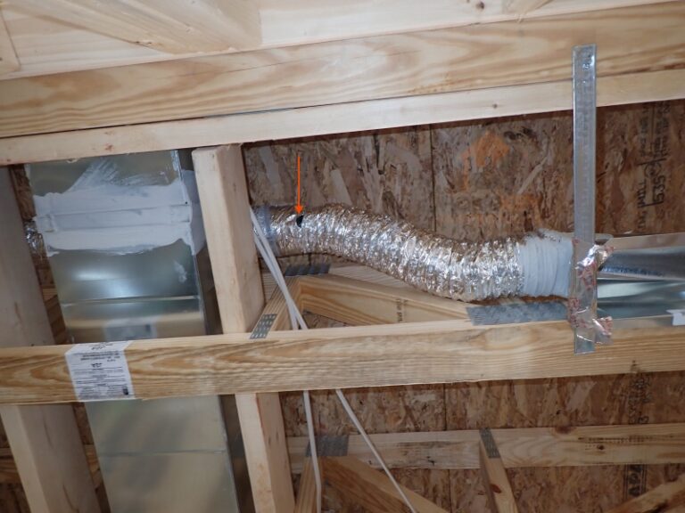 hole in HVAC ductwork